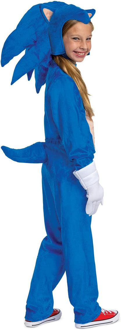 Sonic the Hedgehog Costume, Official Deluxe Sonic Movie Costume and Headpiece