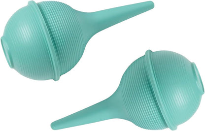 Comfort Axis Baby Nasal Aspirator and Ear Wax Bulb Syringe, Green, 3 Oz, Pack of 2