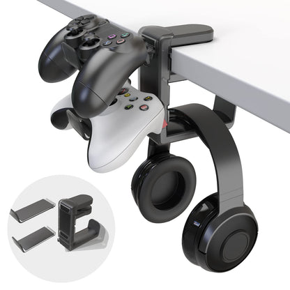 EURPMASK Rotating Headphone Stand,Adjustable Clamp-on Headset Holder Hanger