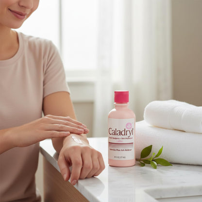 Caladryl Calamine Lotion for Itching, Insect Bites & Poison Ivy, 6 Fl Oz