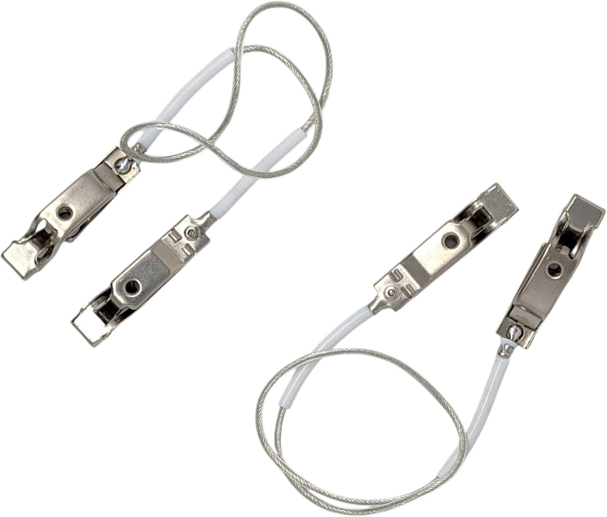 Fencing Foil/Saber Mask Cord, Elite Series, Head Wire Clamp Clip, Clear Wire, Competition Approved (2 Pack)