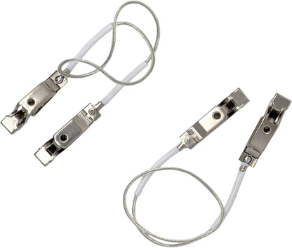 Fencing Foil/Saber Mask Cord, Elite Series, Head Wire Clamp Clip, Clear Wire, Competition Approved (2 Pack)