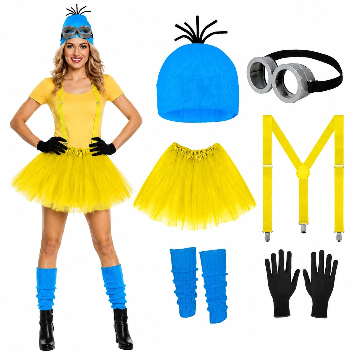 6 Pcs Women's Halloween Costume Accessories Set