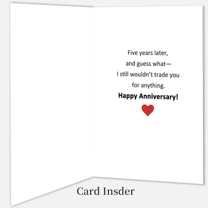 Funny 1st Anniversary Card, Anniversary Card Gifts for Men Women