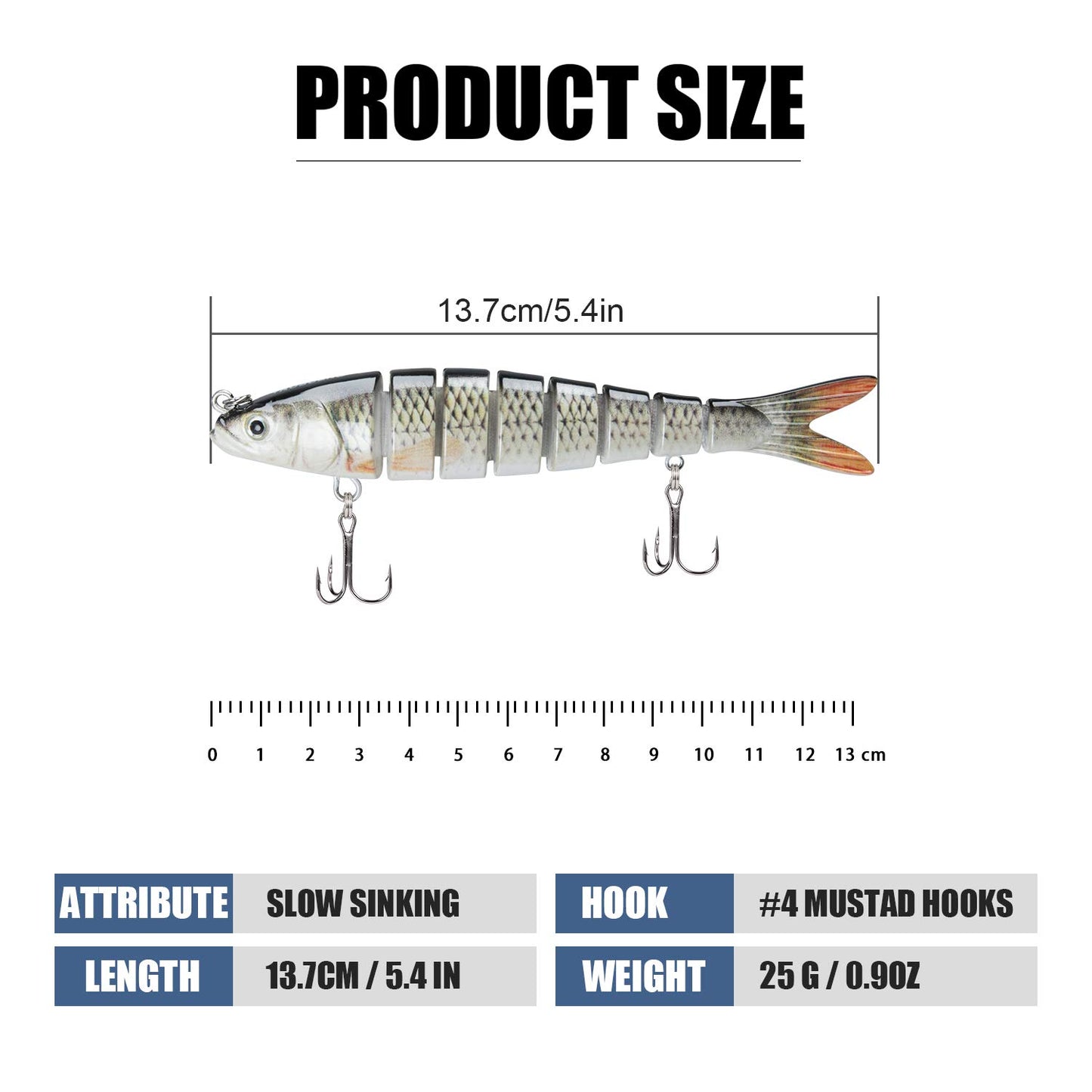 TRUSCEND Easy Catch Swimmax, Magic Noisy Turbulent Wiggling and Vibrating Action for More Bites, Lifelike Fishing Lures for All Species, Swimbait for Relax Family Fishing, Must-Have for Lovely Anglers