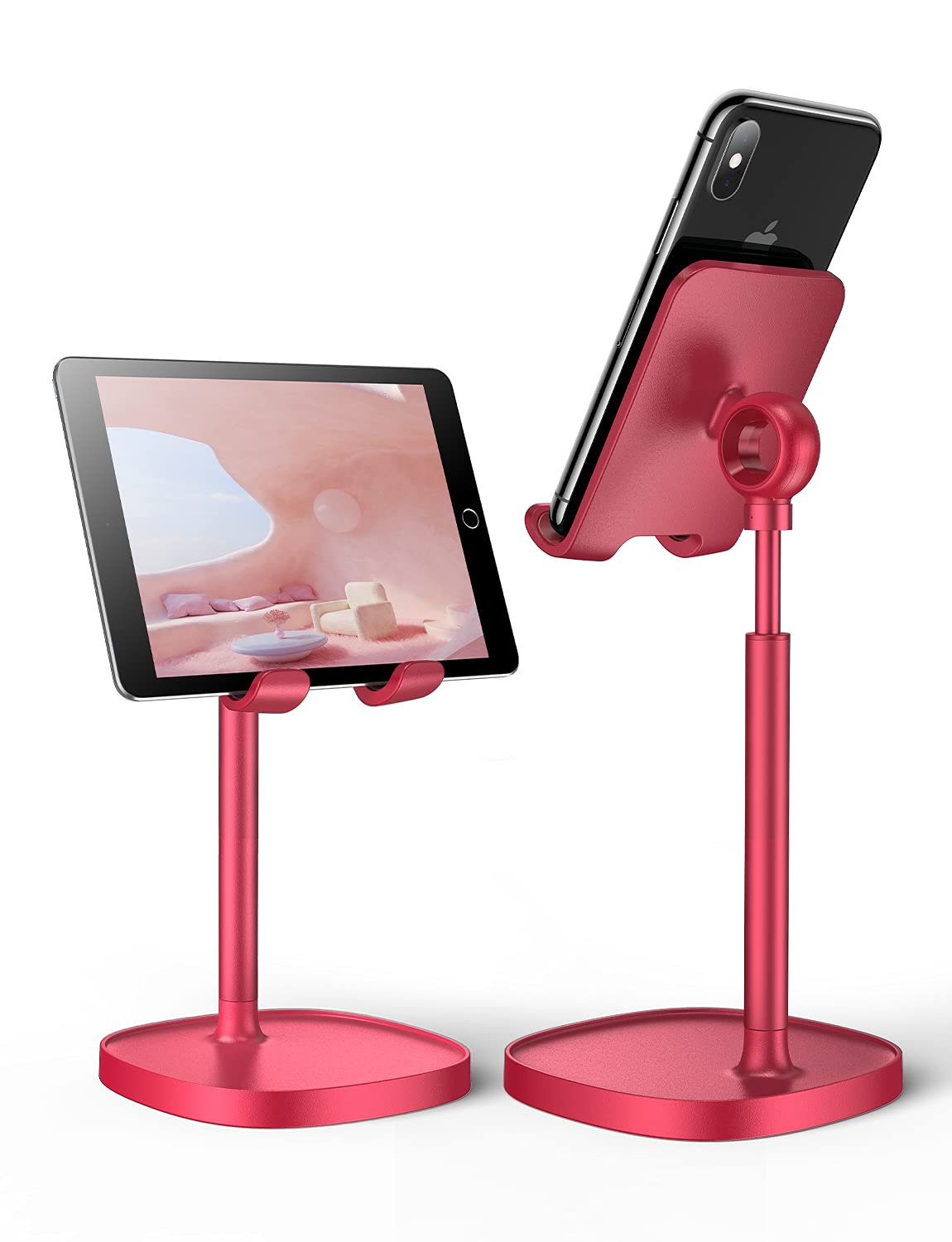 LISEN Desk Phone Stand Holder, iPhone Stand Pink Gifts for Women Girls