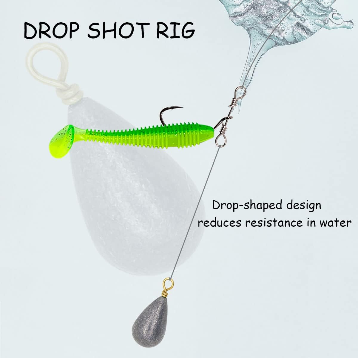 Fishing Weights Sinkers Kit, 25pcs Various Bass Casting Weights Drop Shot Sinkers Catfish for Saltwater Freshwater Fishing