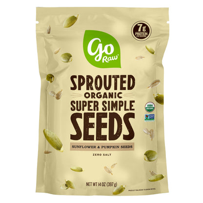 Go Raw Organic Sprouted Pumpkin Seeds - Sea Salted Pepita Snack