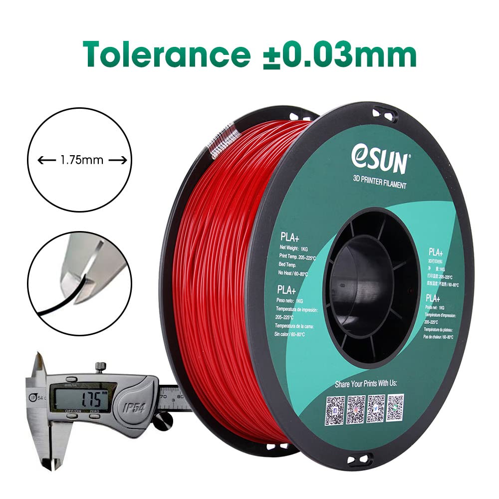 eSUN PLA PRO (PLA+) 3D Printer Filament, Dimensional Accuracy +/- 0.03mm, 1kg Spool, 1.75mm, Beige