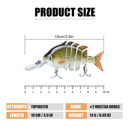 TRUSCEND Easy Catch Swimmax, Magic Noisy Turbulent Wiggling and Vibrating Action for More Bites, Lifelike Fishing Lures for All Species, Swimbait for Relax Family Fishing, Must-Have for Lovely Anglers