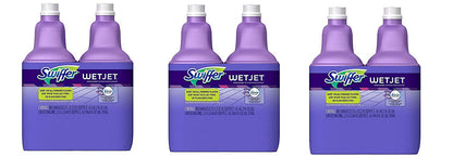 Swiffer WetJet Multi-Purpose Floor Cleaner Solution with Febreze Refill, Hardwood Floor Cleaner, Lavender Scent, 1.25 Liter -42.2 Fl Oz (Pack of 2)