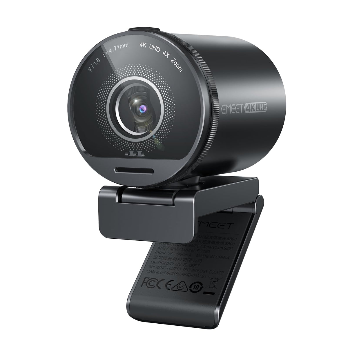 EMEET S600 4K Webcam for Streaming, Sony 1/2.55'' Sensor, PDAF Autofocus