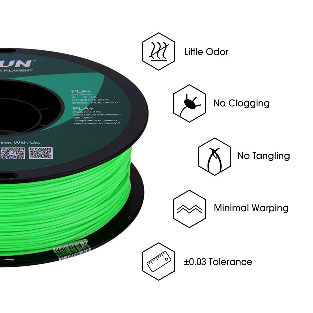 eSUN PLA PRO (PLA+) 3D Printer Filament, Dimensional Accuracy +/- 0.03mm, 1kg Spool, 1.75mm, Beige