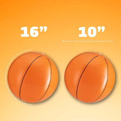 12-Pack Inflatable Soccer Balls 16-inch, Soccer Party Beach Balls Bulk