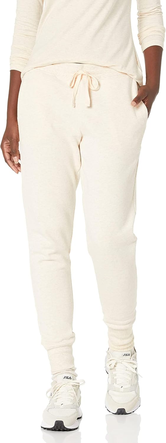 Amazon Essentials Women's Cotton Fleece Jogger Sweatpants with Drawstring (Available in Plus Size)
