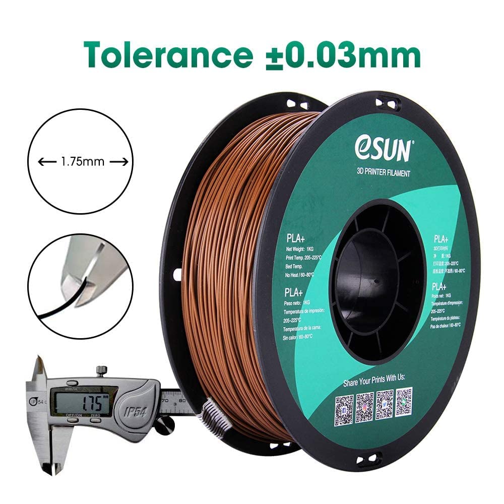 eSUN PLA PRO (PLA+) 3D Printer Filament, Dimensional Accuracy +/- 0.03mm, 1kg Spool, 1.75mm, Beige