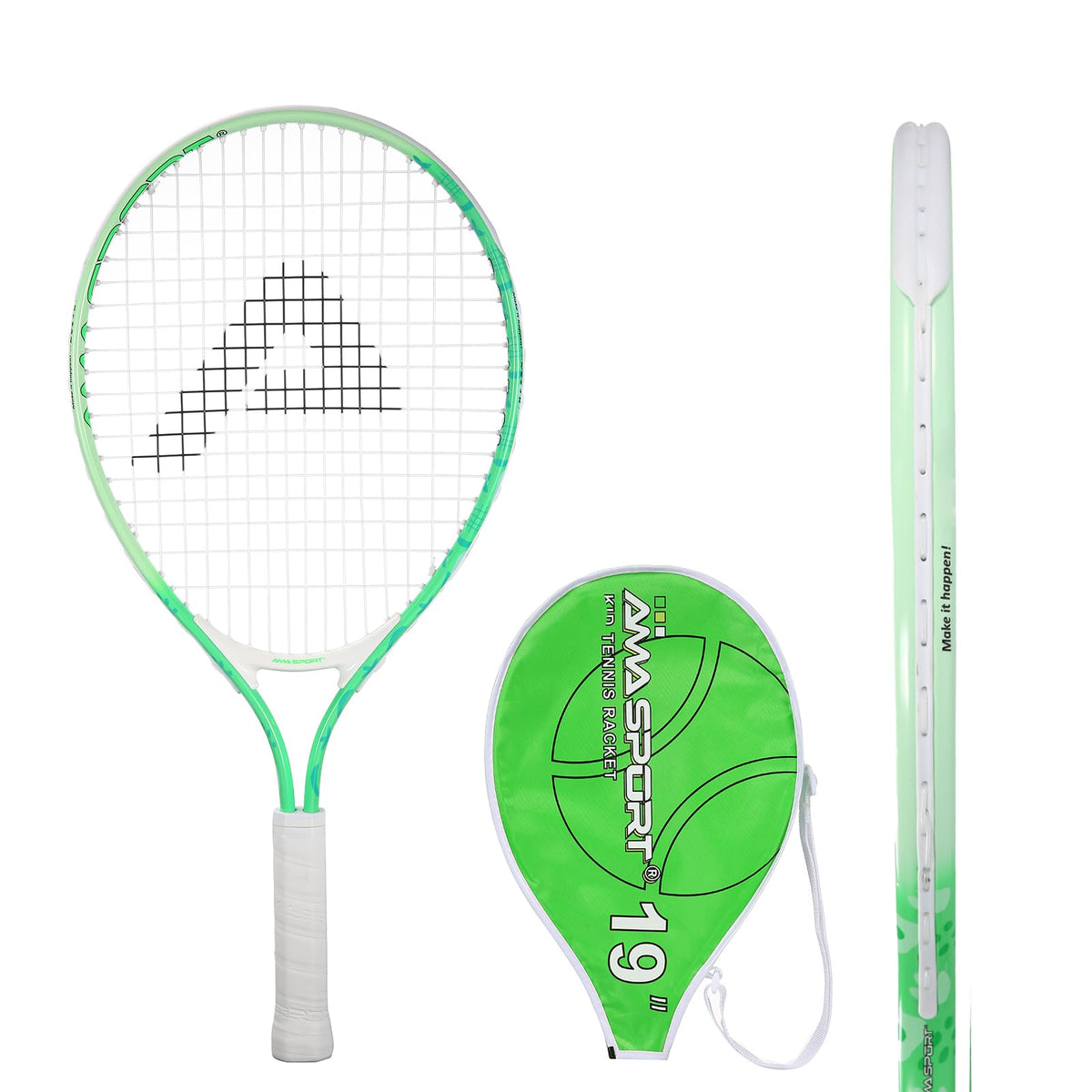 AMA SPORT Kids Tennis Racket for Junior Toddlers Starter Kit 17-25" Tennis Racquet for Girls and Boys with 420D Nylon Shoulder Strap Bag