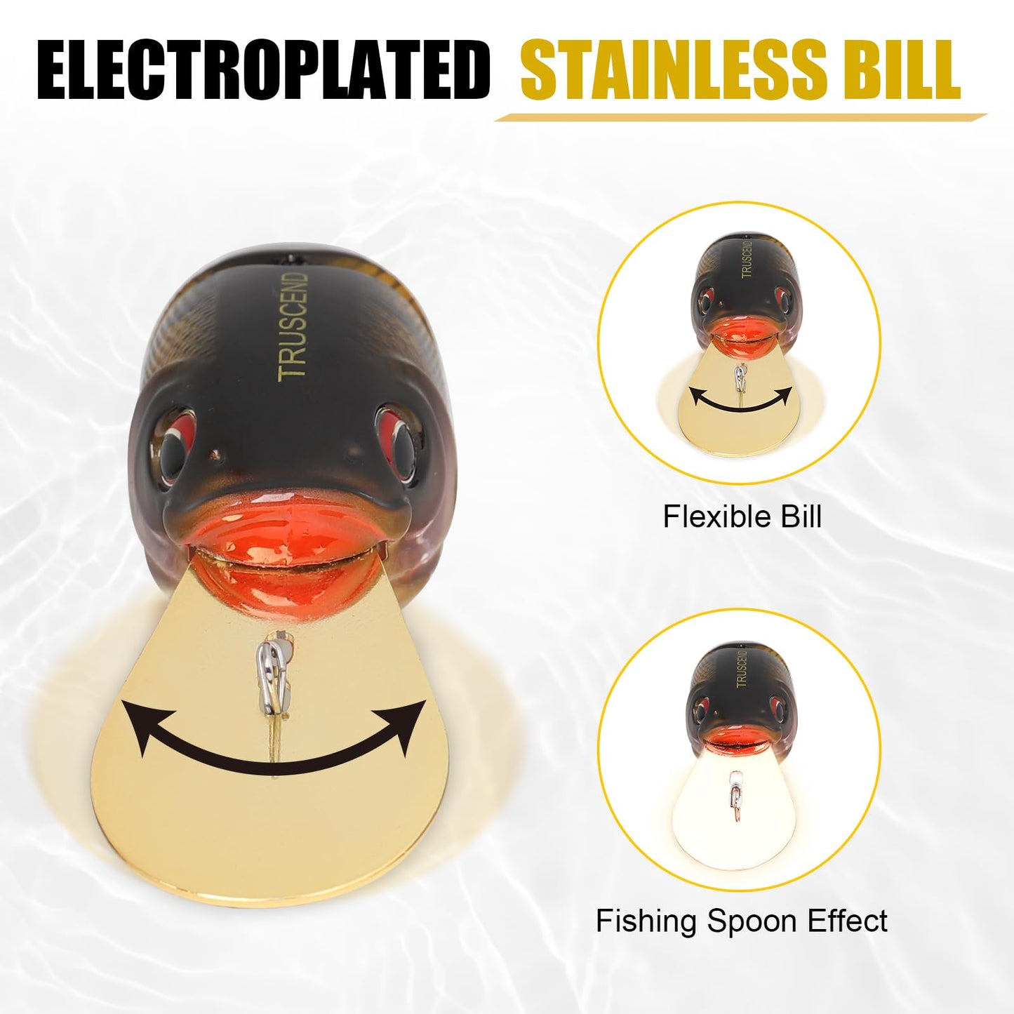 TRUSCEND Easy Catch Swimmax, Magic Noisy Turbulent Wiggling and Vibrating Action for More Bites, Lifelike Fishing Lures for All Species, Swimbait for Relax Family Fishing, Must-Have for Lovely Anglers