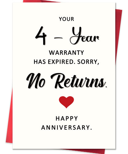 Funny 1st Anniversary Card, Anniversary Card Gifts for Men Women
