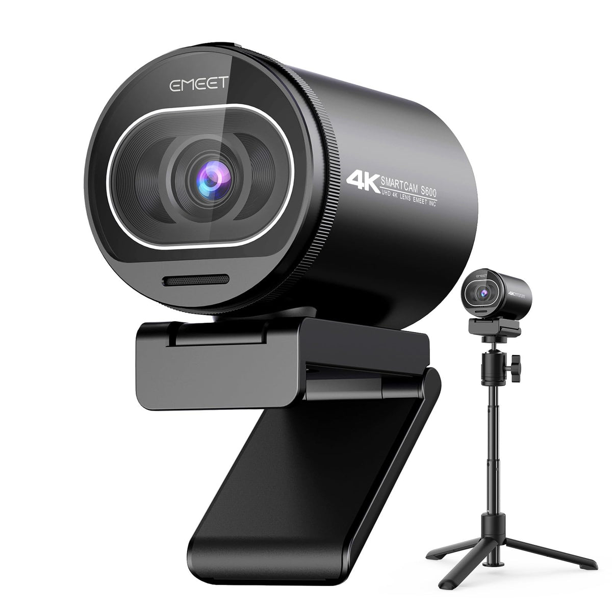 EMEET S600 4K Webcam for Streaming, Sony 1/2.55'' Sensor, PDAF Autofocus