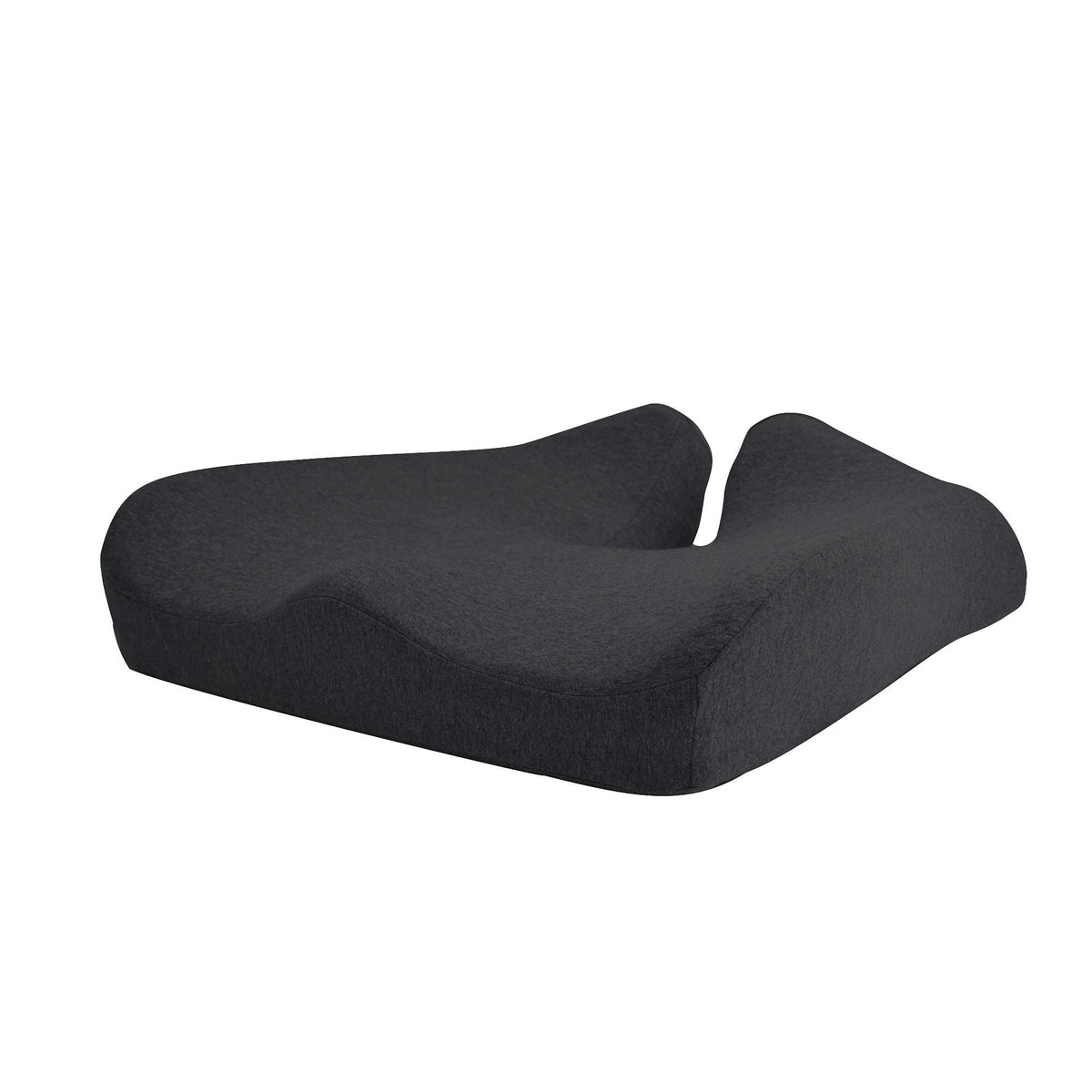 C CUSHION LAB Patented Pressure Relief Seat Cushion for Long Sitting Hours on Office/Home Chair, Car, Wheelchair - Extra-Dense Memory Foam for Hip, Tailbone, Coccyx, Sciatica - Light Grey
