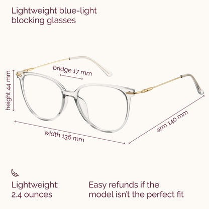 Gaoye Round Blue Light Blocking Glasses
