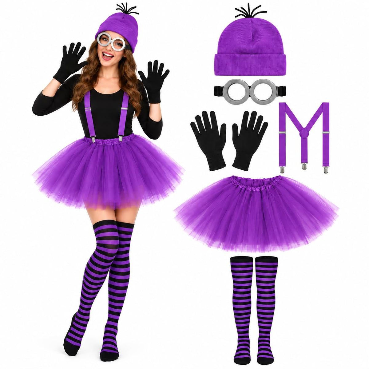 6 Pcs Women's Halloween Costume Accessories Set
