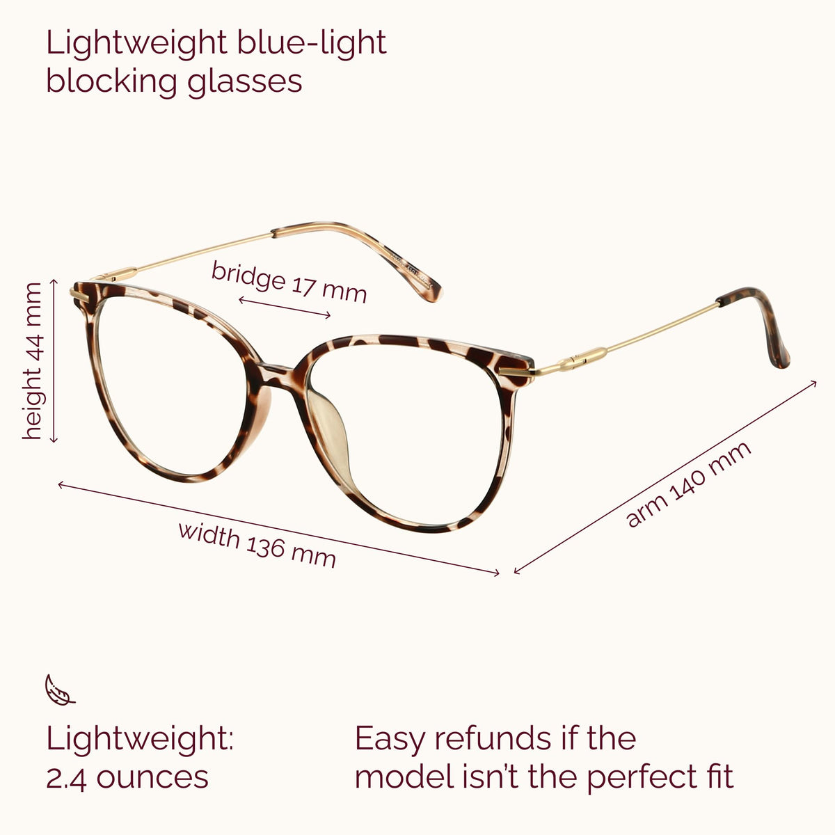 Gaoye Round Blue Light Blocking Glasses