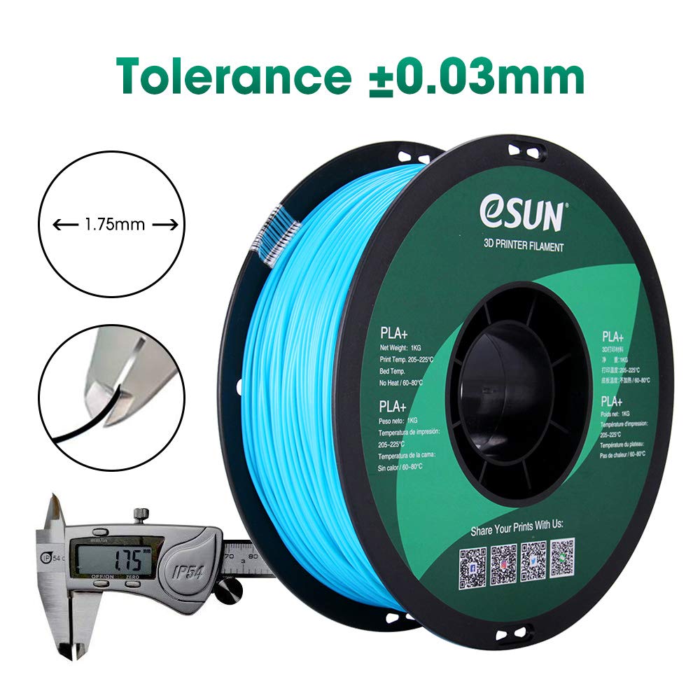 eSUN PLA PRO (PLA+) 3D Printer Filament, Dimensional Accuracy +/- 0.03mm, 1kg Spool, 1.75mm, Beige