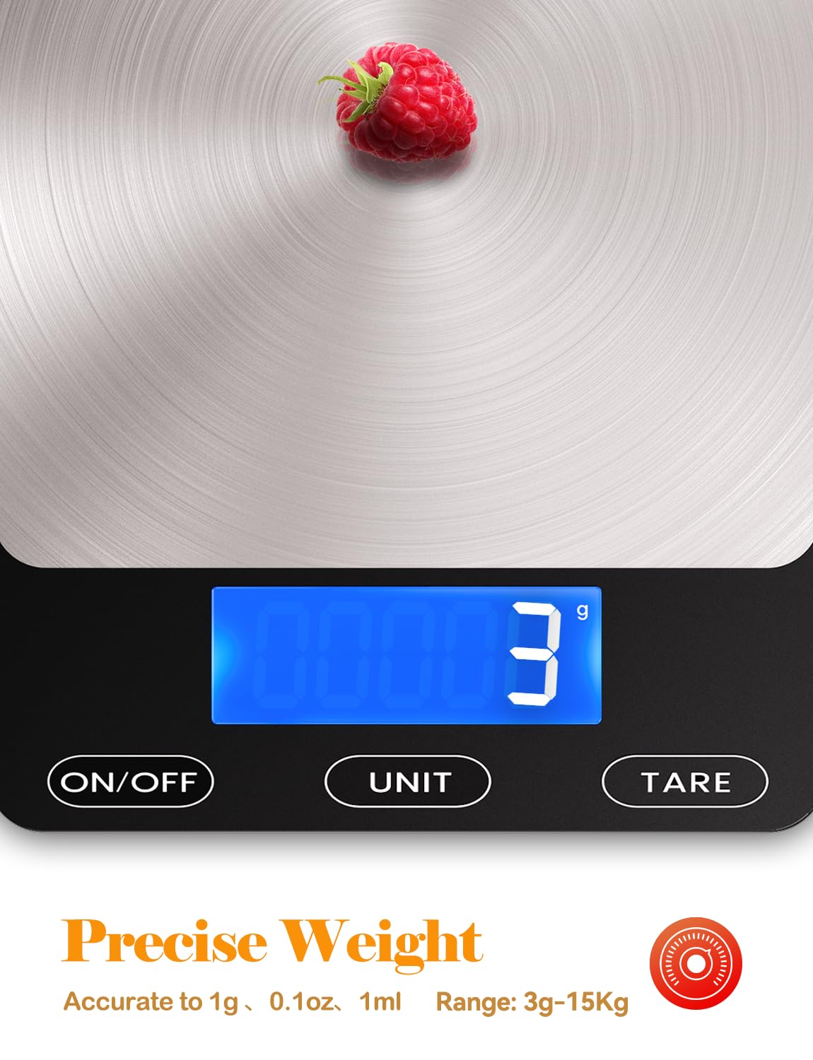 Food Scale -33lb Digital Kitchen Scale for Food (& More)