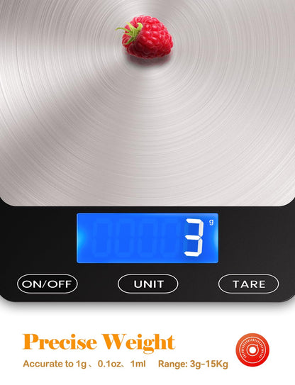 Food Scale -33lb Digital Kitchen Scale for Food (& More)
