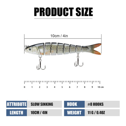 TRUSCEND Easy Catch Swimmax, Magic Noisy Turbulent Wiggling and Vibrating Action for More Bites, Lifelike Fishing Lures for All Species, Swimbait for Relax Family Fishing, Must-Have for Lovely Anglers
