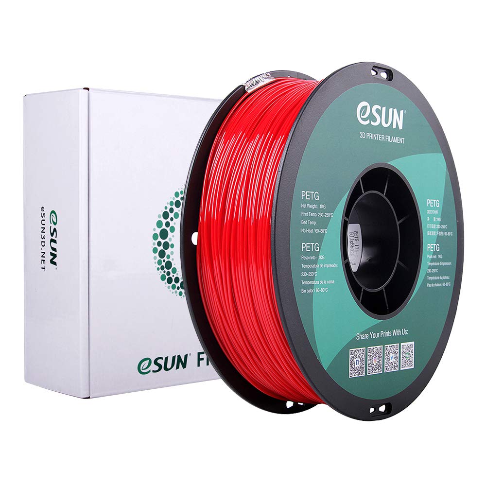 eSUN PETG Filament, Solid White, 1.55 kg