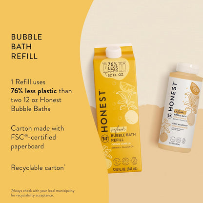 The Honest Company Bubble Bath, Hypoallergenic, Lavender Calm, 12 fl oz