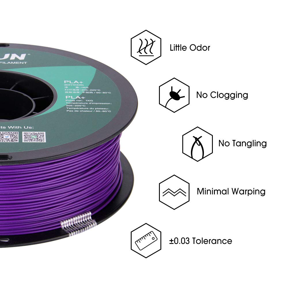 eSUN PLA PRO (PLA+) 3D Printer Filament, Dimensional Accuracy +/- 0.03mm, 1kg Spool, 1.75mm, Beige