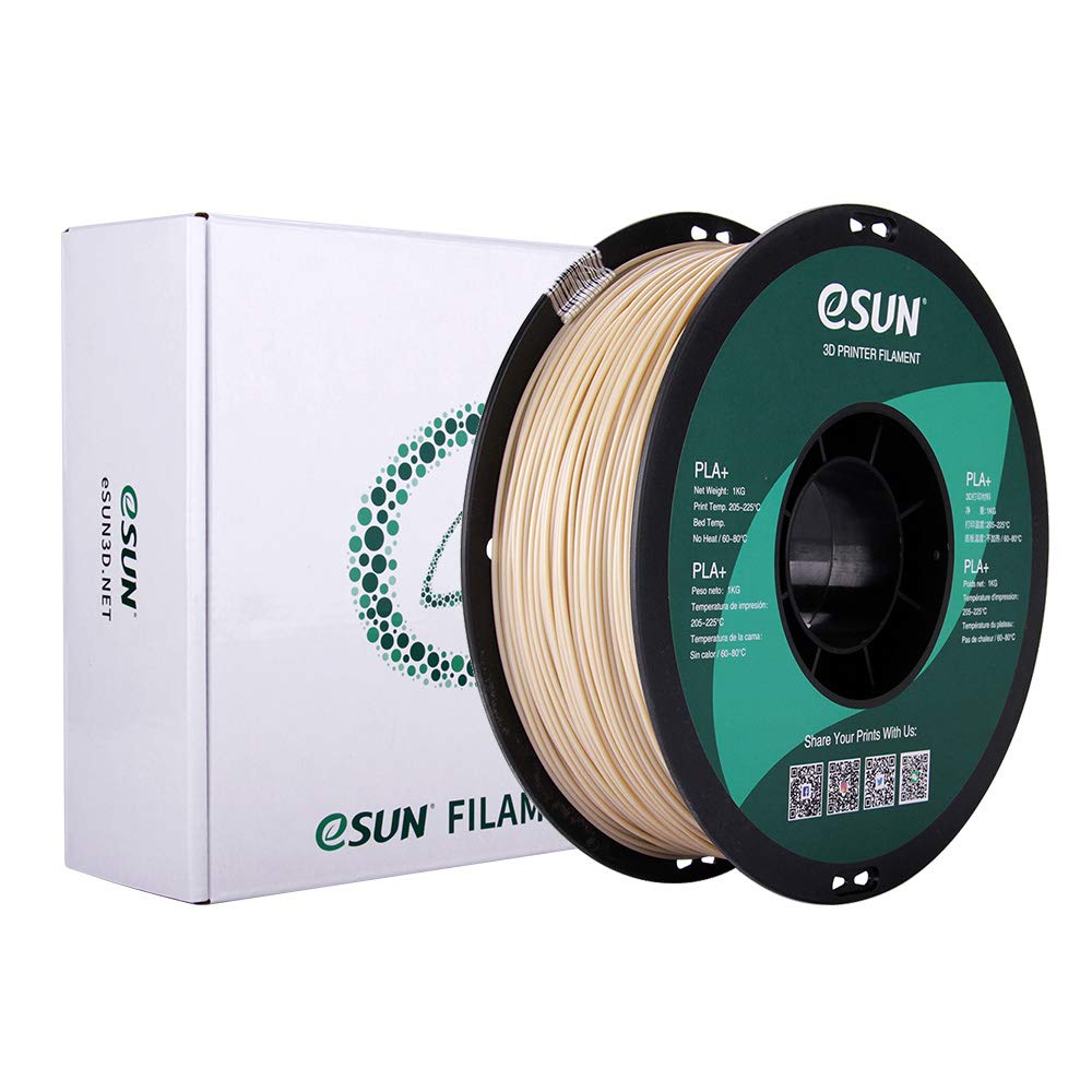 eSUN PLA PRO (PLA+) 3D Printer Filament, Dimensional Accuracy +/- 0.03mm, 1kg Spool, 1.75mm, Beige