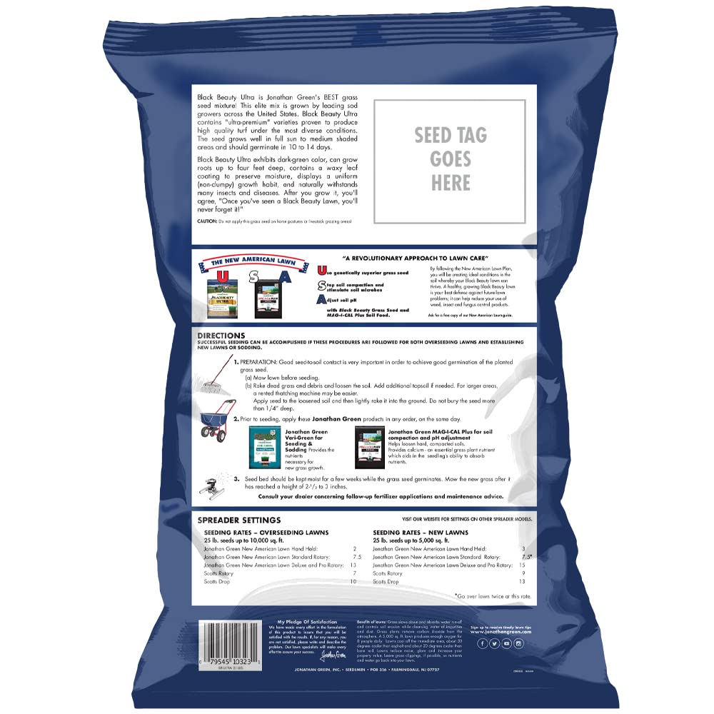 Jonathan Green Black Beauty Ultra Grass Seed - 7 lb