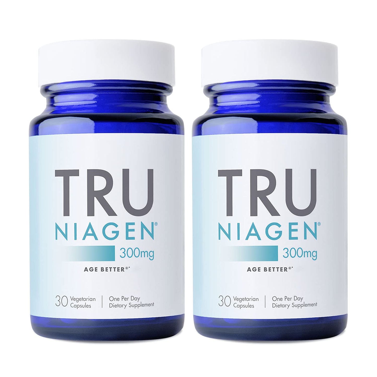 TRU NIAGEN Patented NAD+ Supplement for Anti Aging and Cell Regeneration, 300 mg Niagen, 30 Servings | Supports Cellular Energy, Brain, Muscle | Nicotinamide Riboside (NR) Take 1 Daily | 1 Bottle
