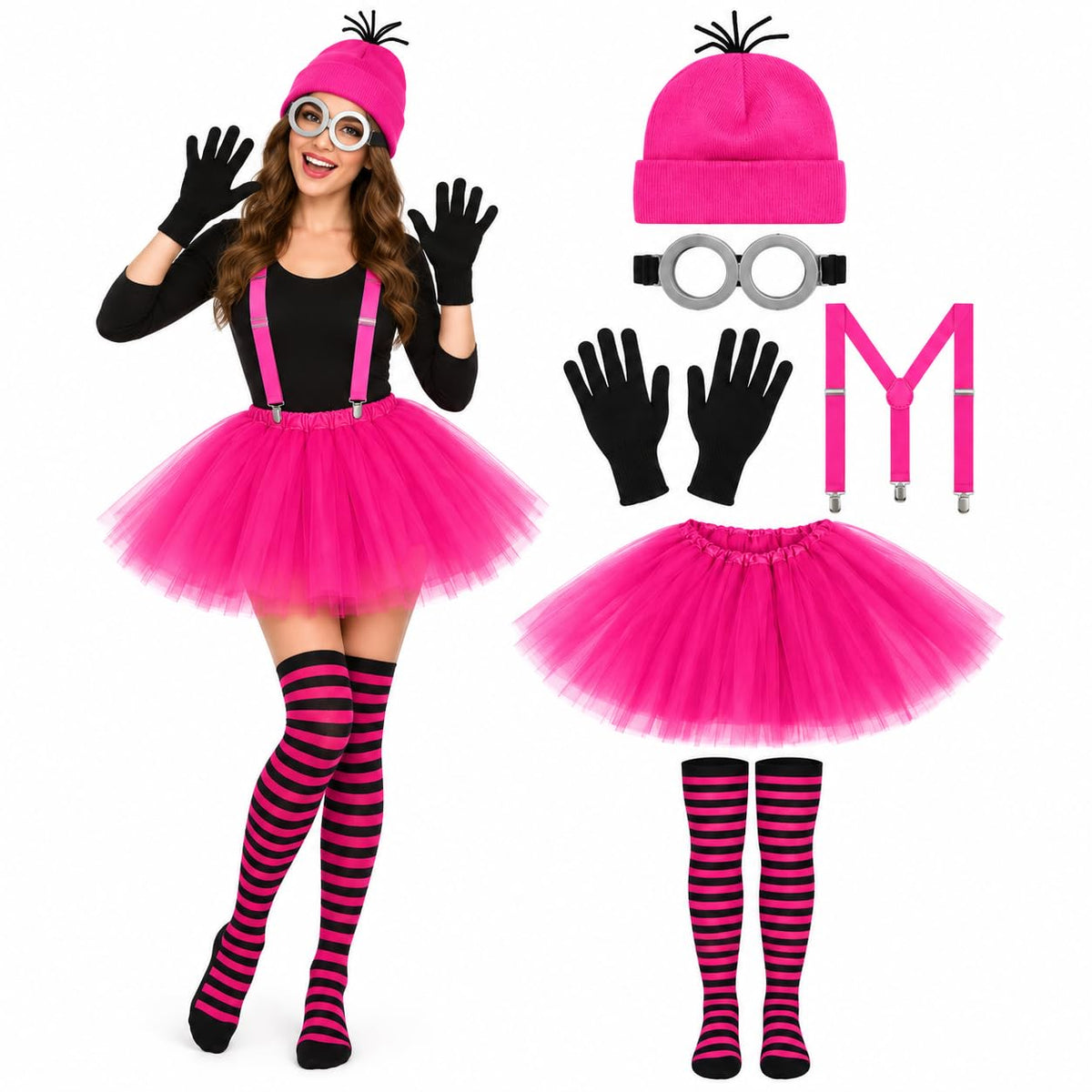 6 Pcs Women's Halloween Costume Accessories Set