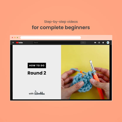 The Woobles Crochet Kit for Beginners - Easy Arts and Crafts Knitting & Crochet Animals Kit As Seen On Shark Tank - Pierre The Penguin
