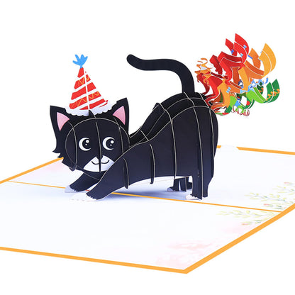 ROBBEAR Funny Happy Birthday Pop Up Card, Sweet 3D Birthday Gift Box for Adults and Kids with Envelopes, Unique Handmade Foldable Celebration Cards for Daughter, Son, Mom, Dad, Friend