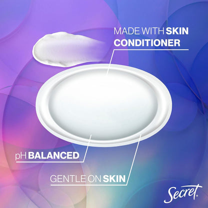 Secret Fresh Antiperspirant Deodorant for Women, 72hr Breathable Sweat & Odor Protection, Instant Freshness & Gentle, PH Balancing Minerals, Clear Gel, Relaxing Lavender Scent, 2.6 oz