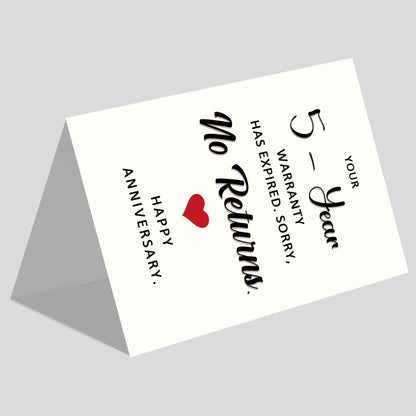 Funny 1st Anniversary Card, Anniversary Card Gifts for Men Women