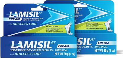 Lamisil 1 Week Athlete’s Foot Treatment, Antifungal Cream with Terbinafine Hydrochloride 1%, Fast Symptom Relief & Prevents Recurrence, 1 oz (30 g)