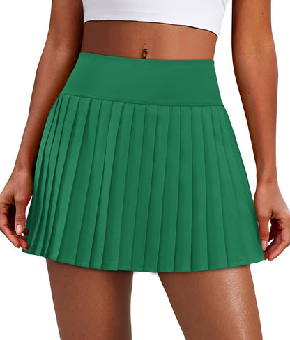 Alaroo Pleated Tennis Skirt for Women with Pockets Shorts Skort