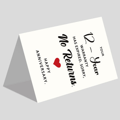 Funny 1st Anniversary Card, Anniversary Card Gifts for Men Women