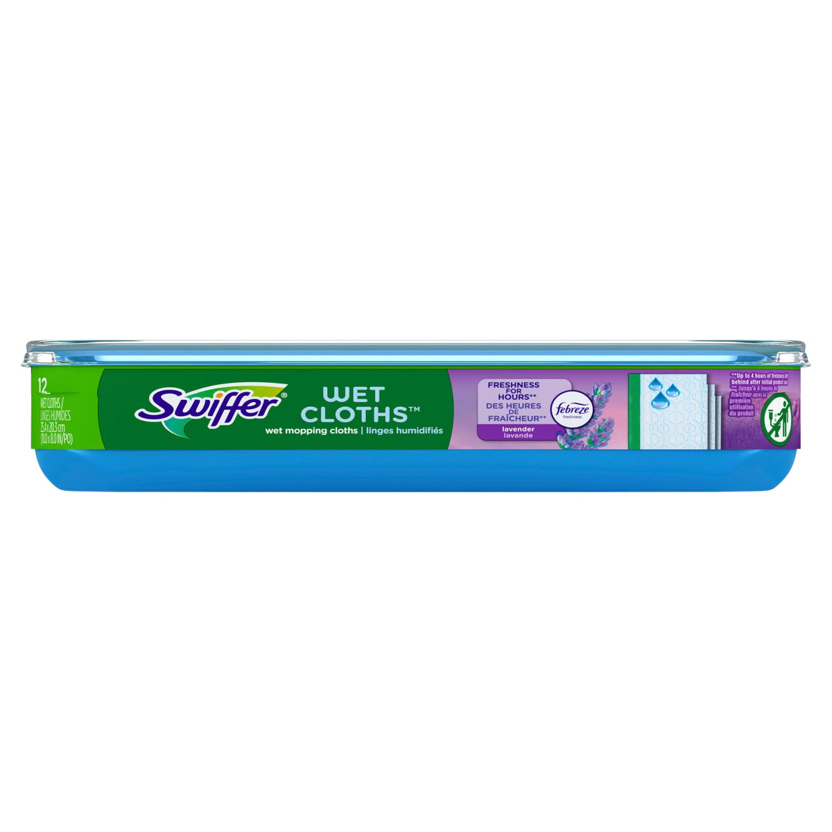 Swiffer Sweeper Wet Mopping Cloth Multi Surface Refills, Mops for Floor Cleaning, Febreze Lavender Scent, 36 Count