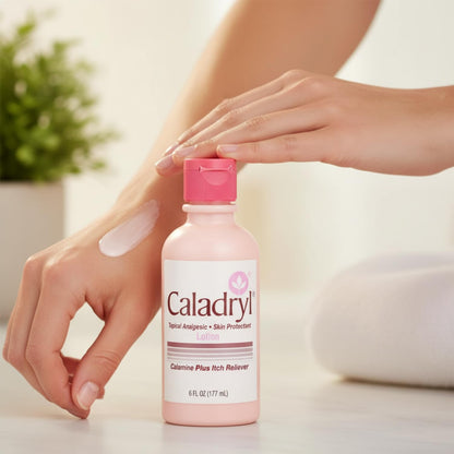 Caladryl Calamine Lotion for Itching, Insect Bites & Poison Ivy, 6 Fl Oz