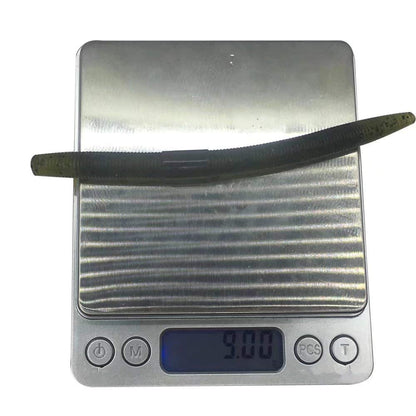 Senko Bait Soft Plastic Lures 5" Senkos 24 Pcs/100pcs for Wacky Rig Freshwater Fishing Green Pumpkin senko with Black Flake Pink Watermelon Double Color