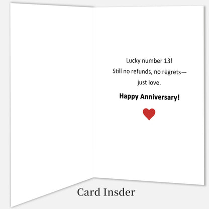 Funny 1st Anniversary Card, Anniversary Card Gifts for Men Women